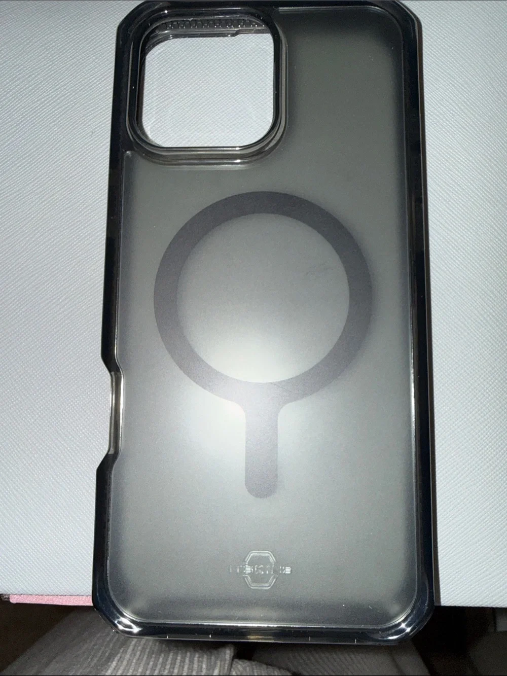 speck Clear Black MagSafe-Compatible Phone Case